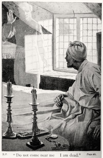 Do not come near me, I am dead (illustration from A Christmas Carol by Charles Dickens) by English School